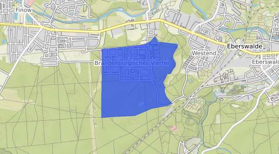 Bodenrichtwertkarte Eberswalde Brandenburgisches Viertel